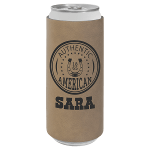 Personalized Leather Koozie
