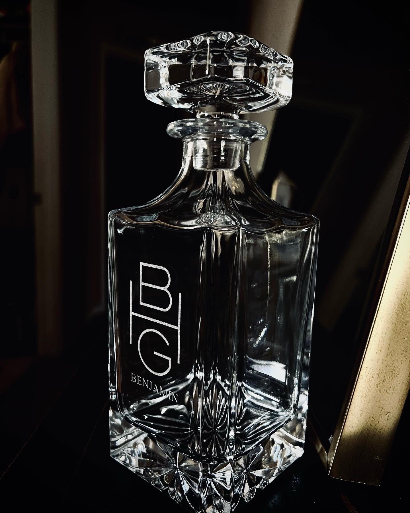 Whiskey Decanter with Rocks Glasses