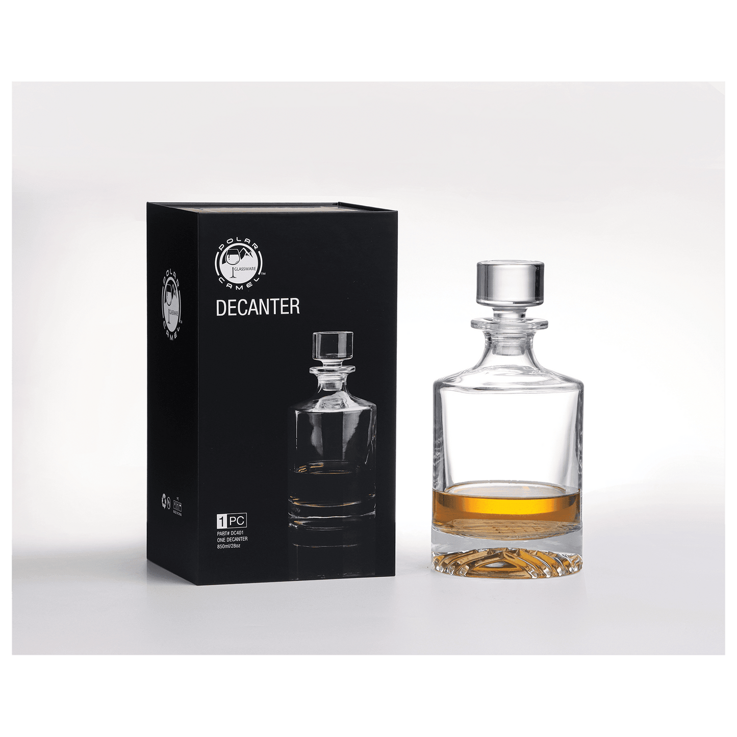 Whiskey Decanter with Rocks Glasses