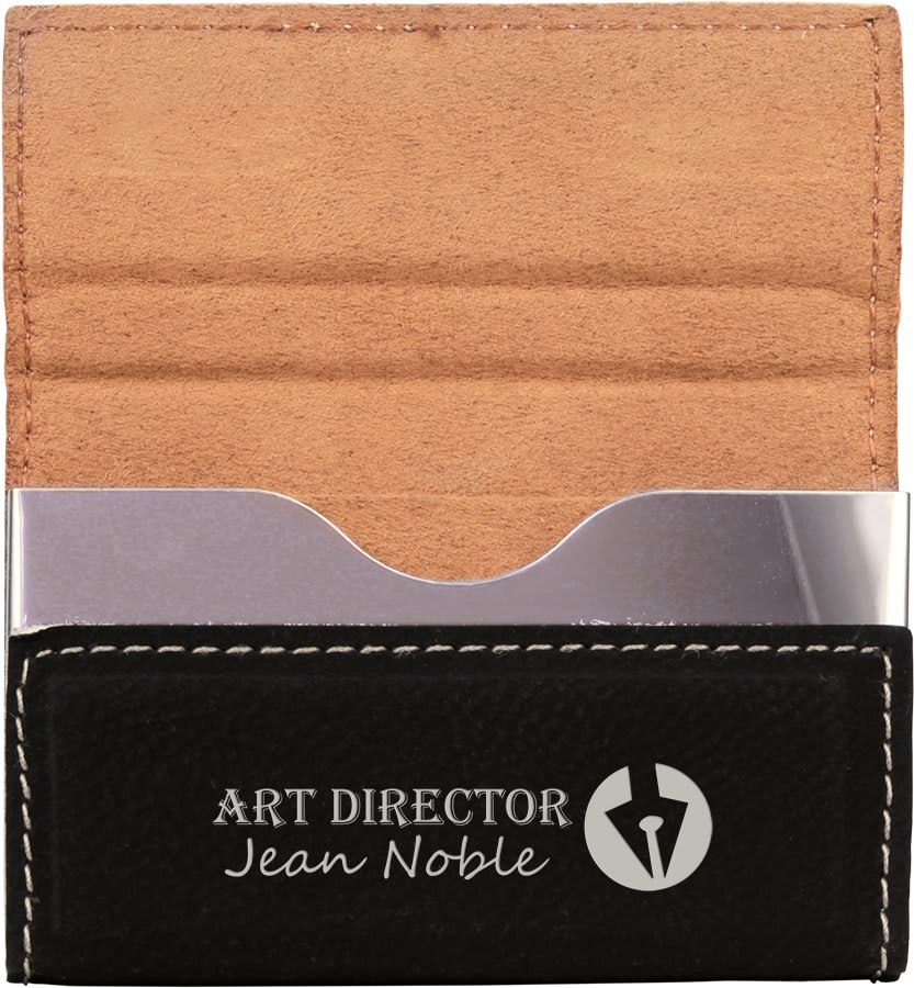 Hard Leather Business Card Holder