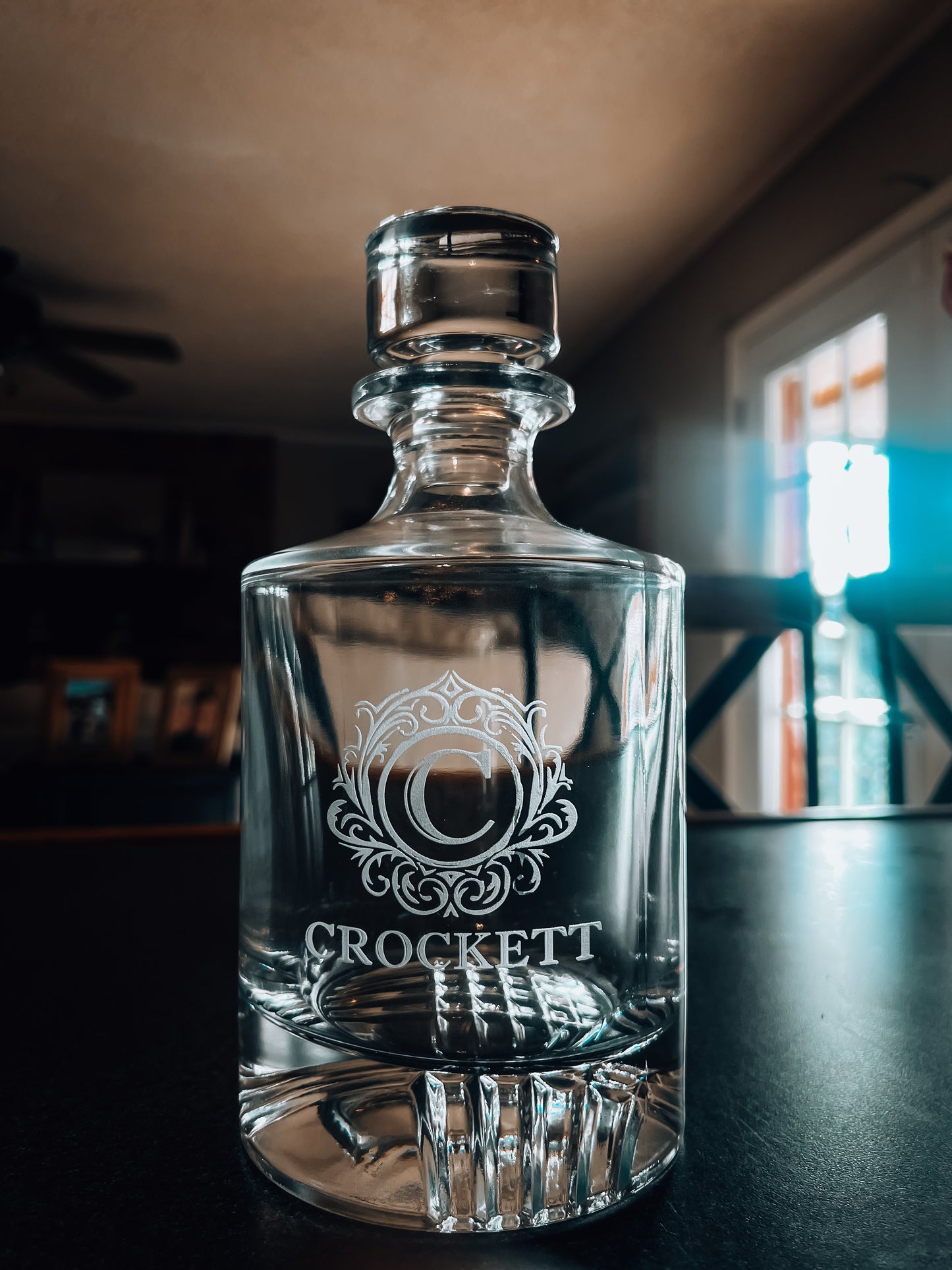 Whiskey Decanter with Rocks Glasses