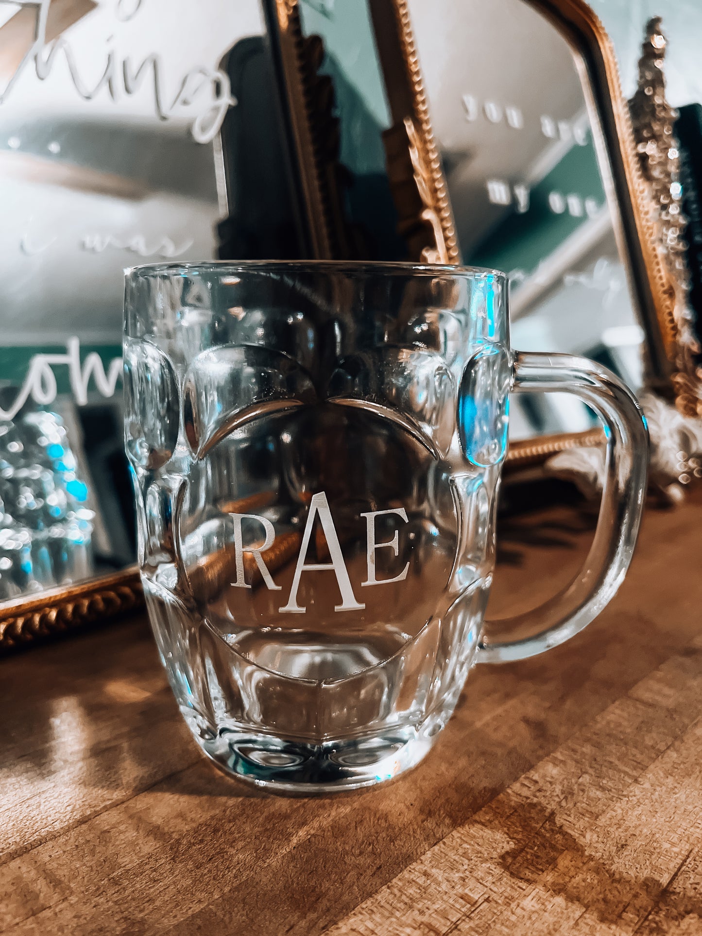 20 oz. Glass Beer Mug w/ Handle