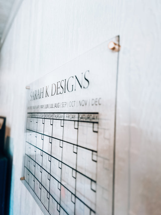 Custom Acrylic Wall Calendar