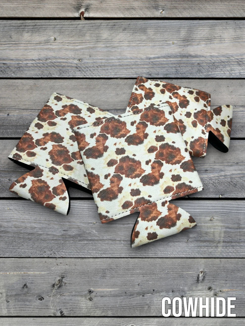 Heritage Collection Leather Koozie, Set of 5