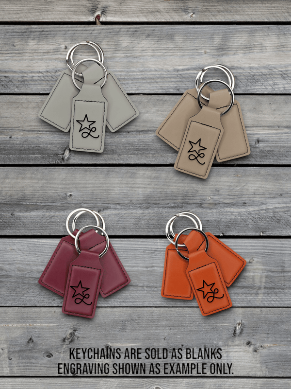 Personalized Rectangle Keychain