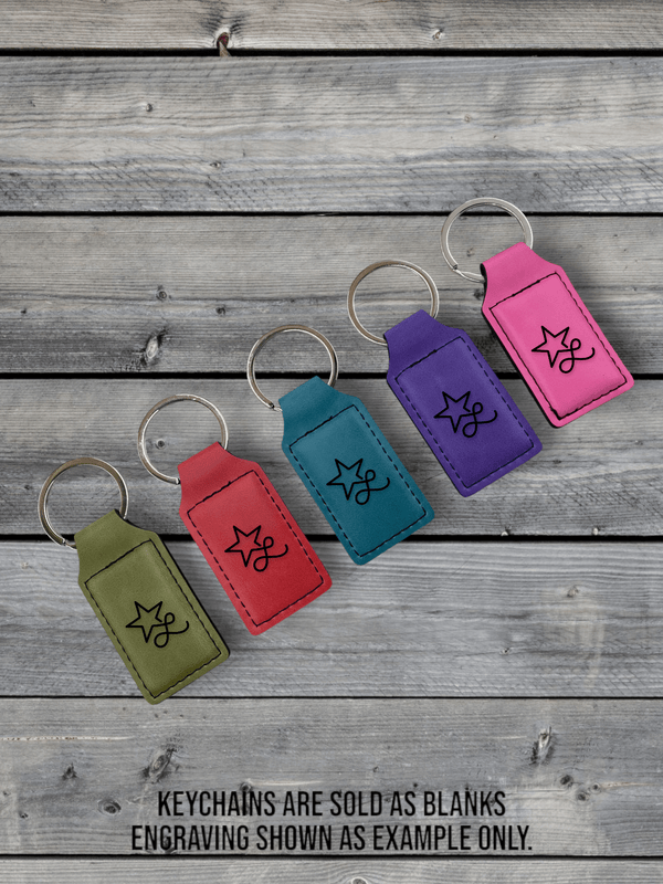 Personalized Rectangle Keychain