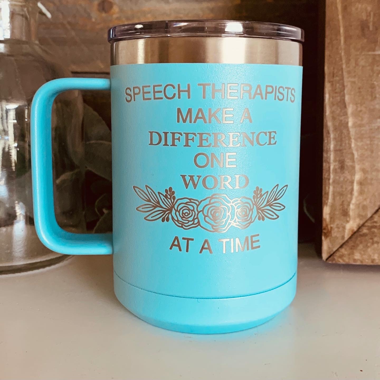 15oz Mug with Slider Lid and Handle