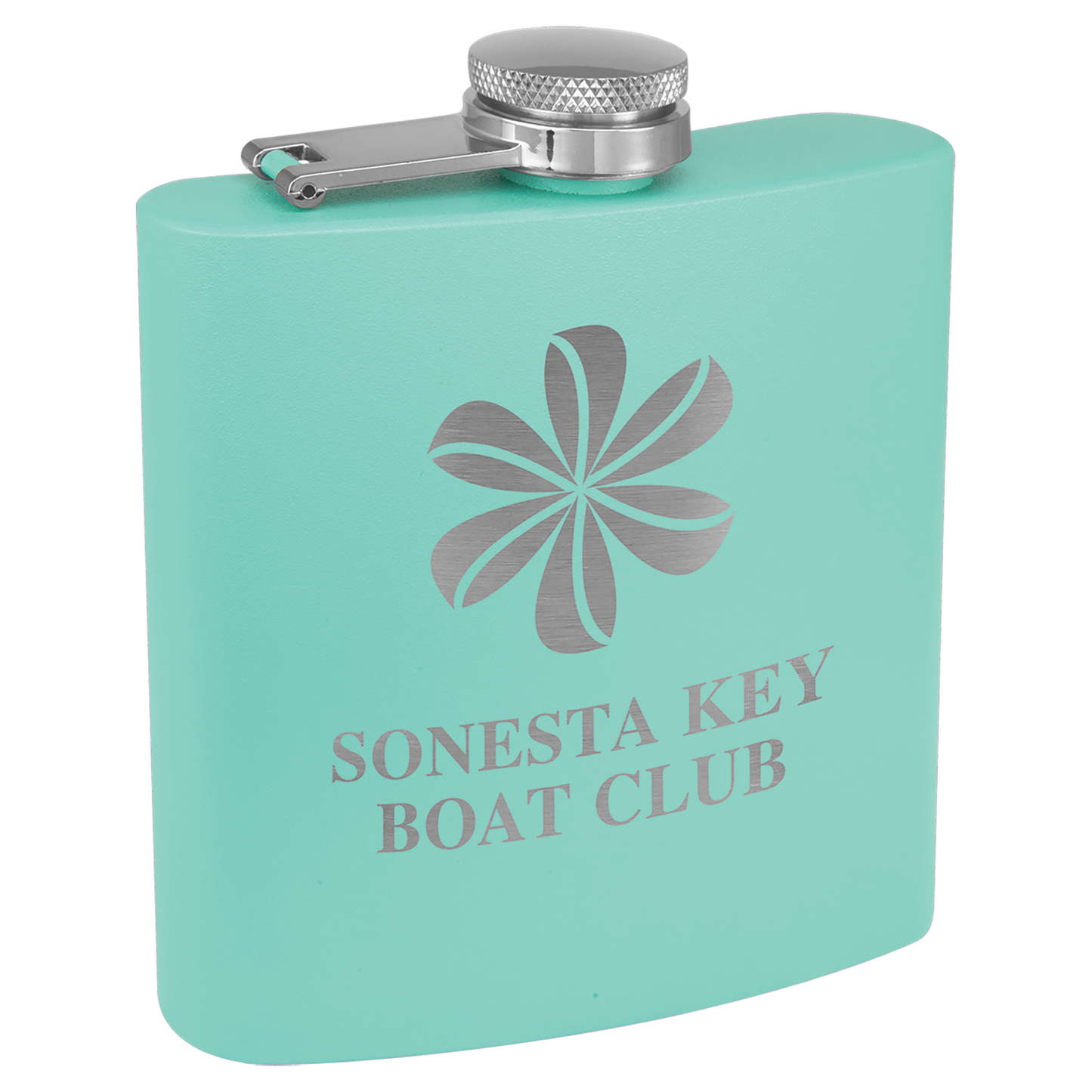 6 oz. Powder Coated Stainless Steel Flask