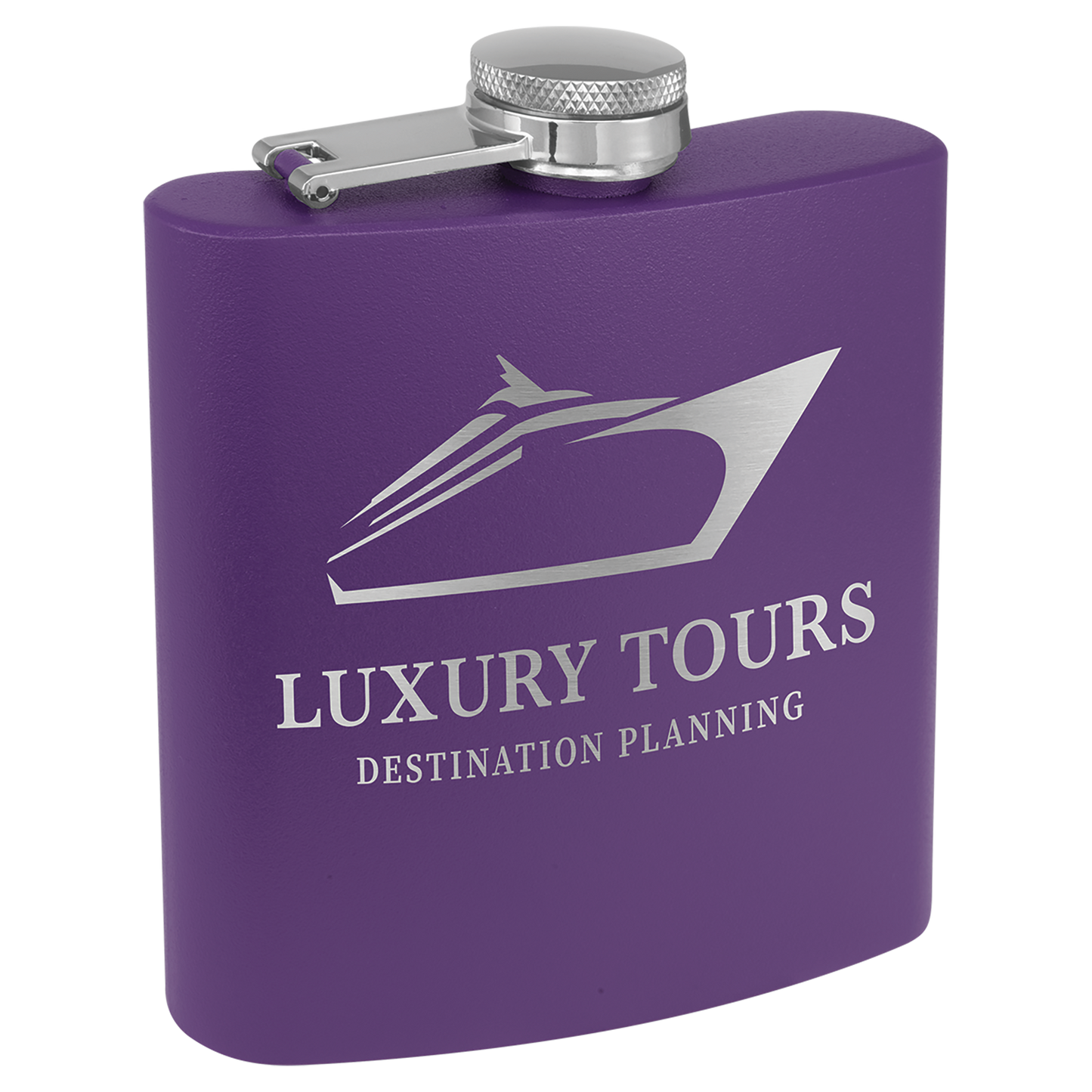 6 oz. Powder Coated Stainless Steel Flask