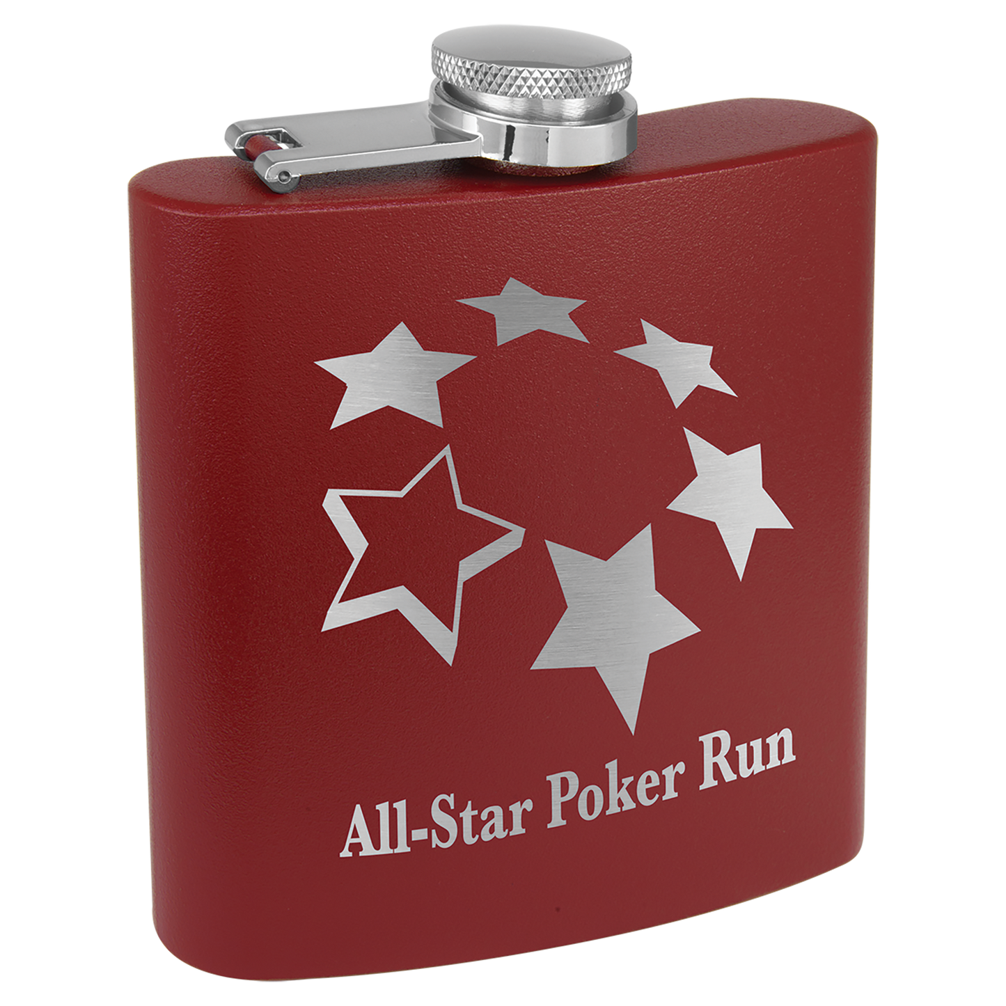 6 oz. Powder Coated Stainless Steel Flask