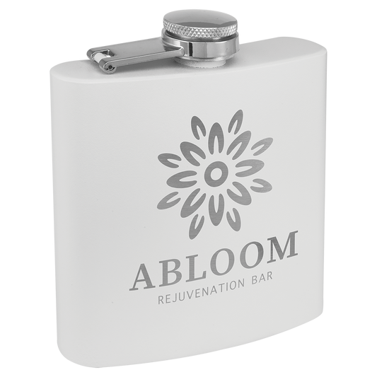 6 oz. Powder Coated Stainless Steel Flask