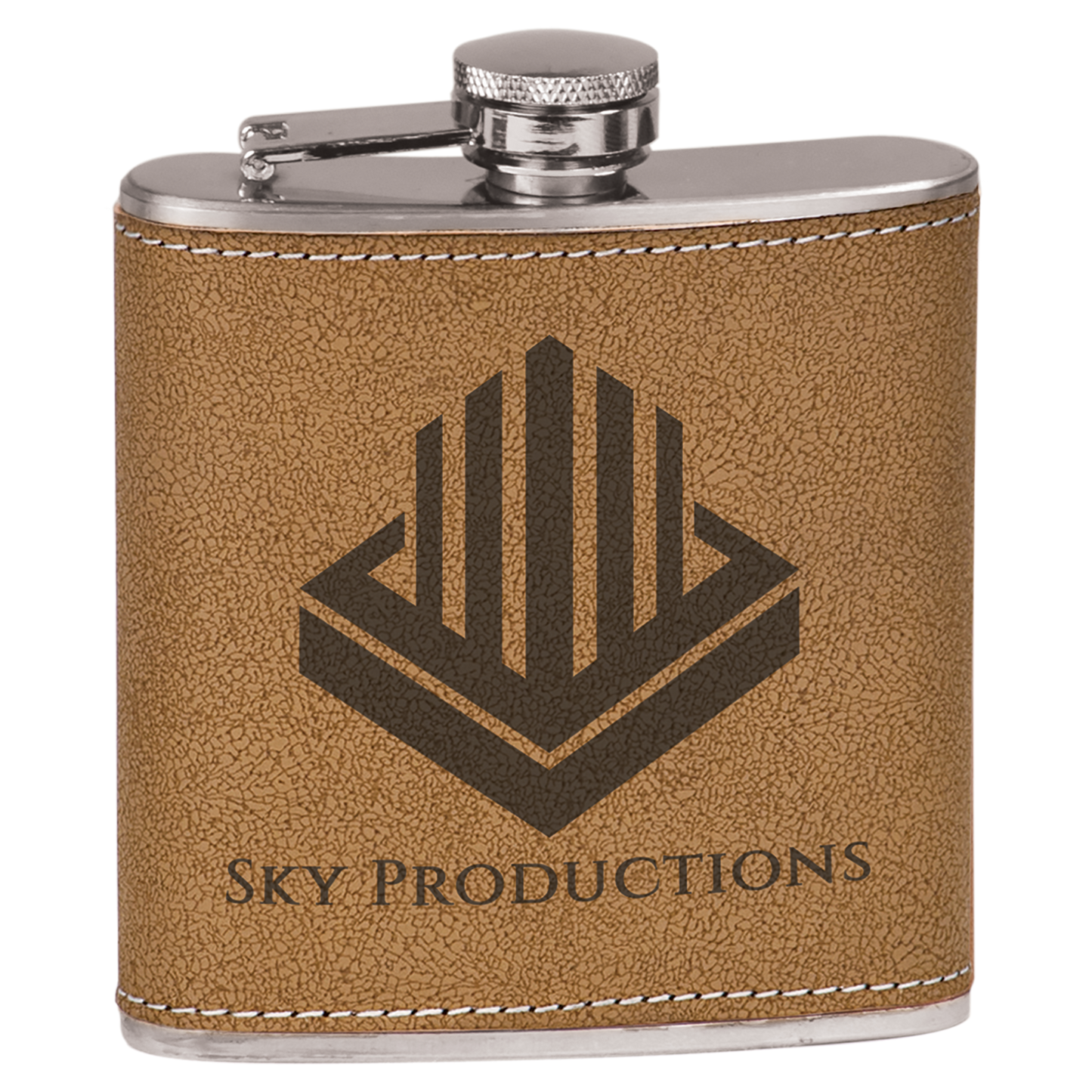 Personalized Leather Flask