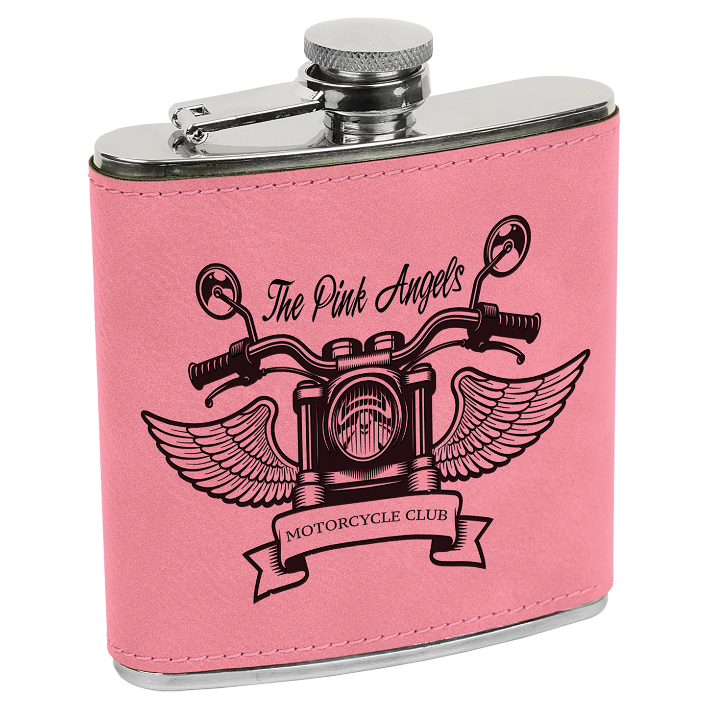 Personalized Leather Flask