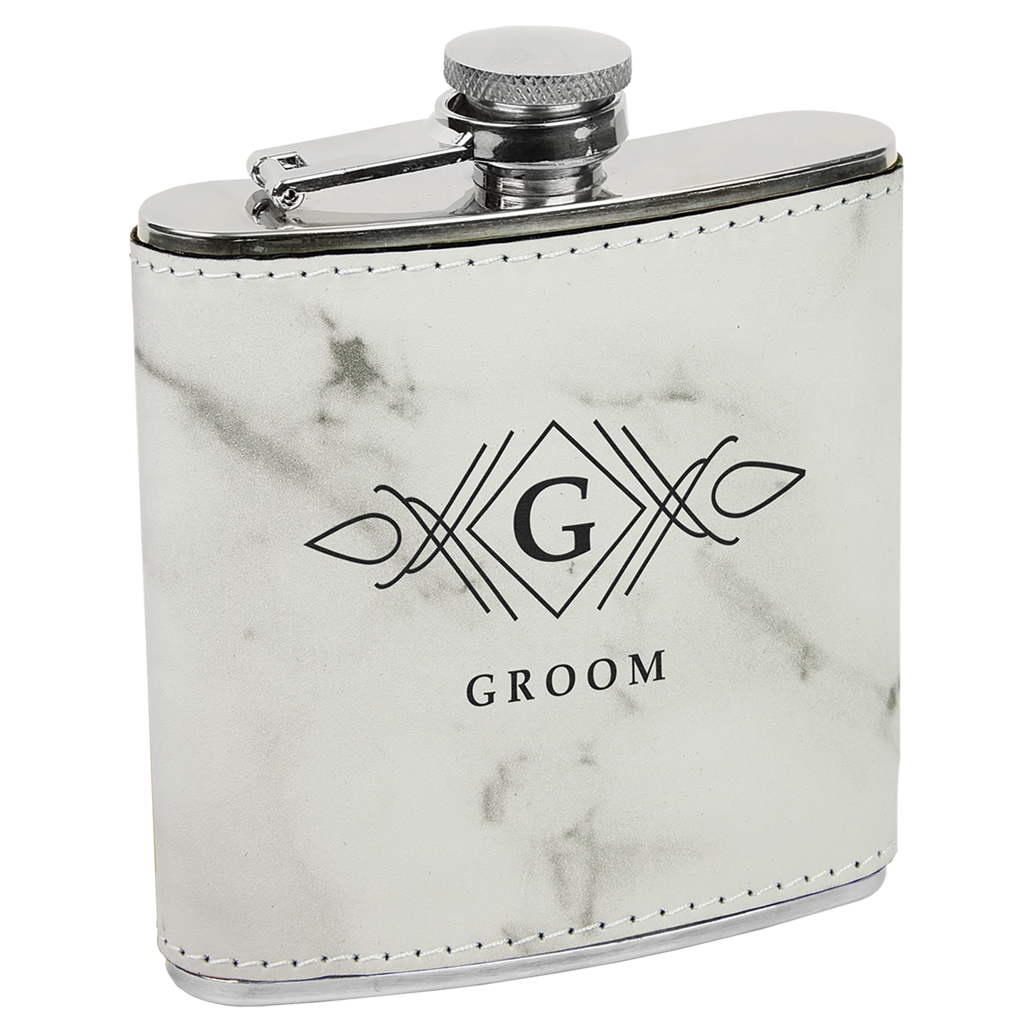 Personalized Leather Flask