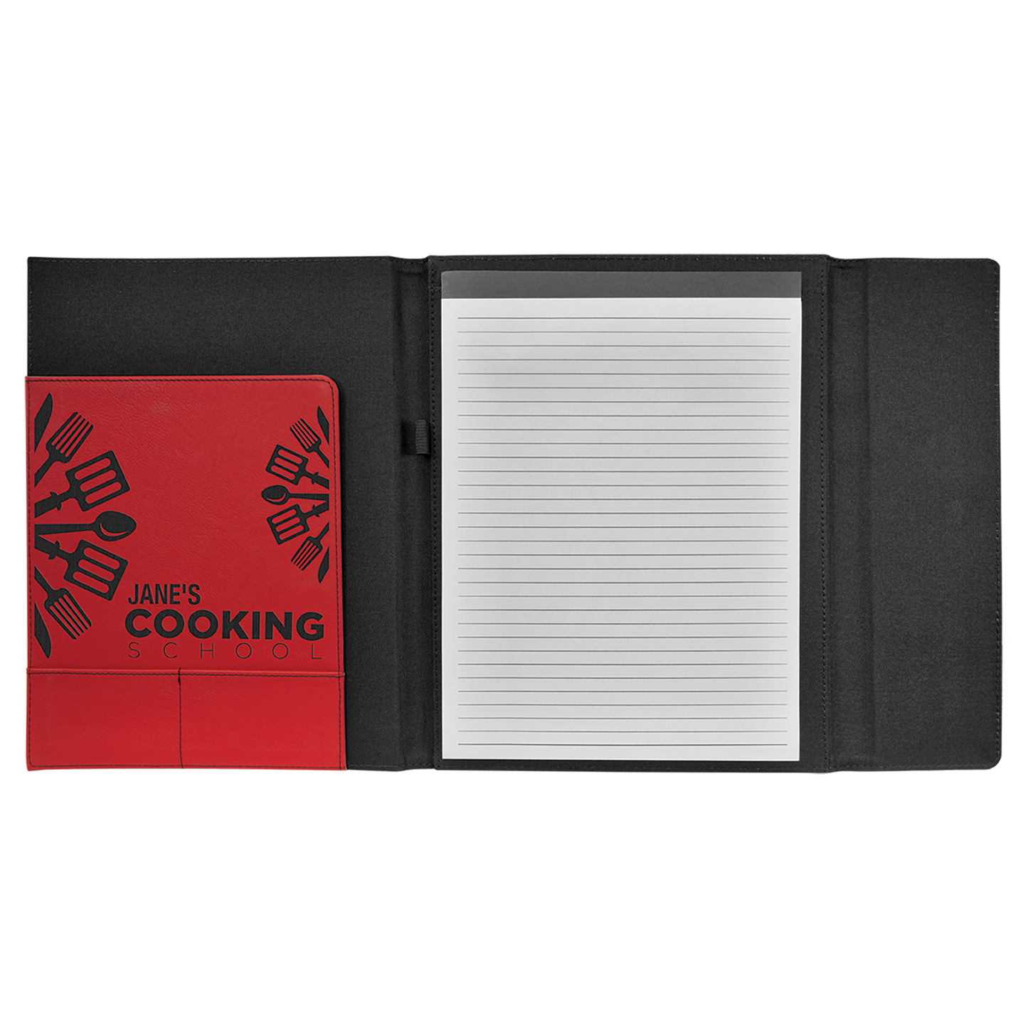 Personalized Canvas Portfolio with Notepad, Large