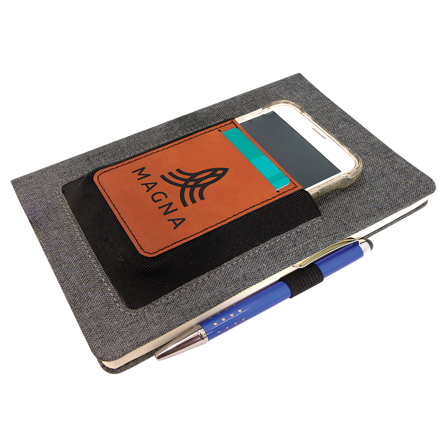 Personalized Small Journal with Cell/Card Slot