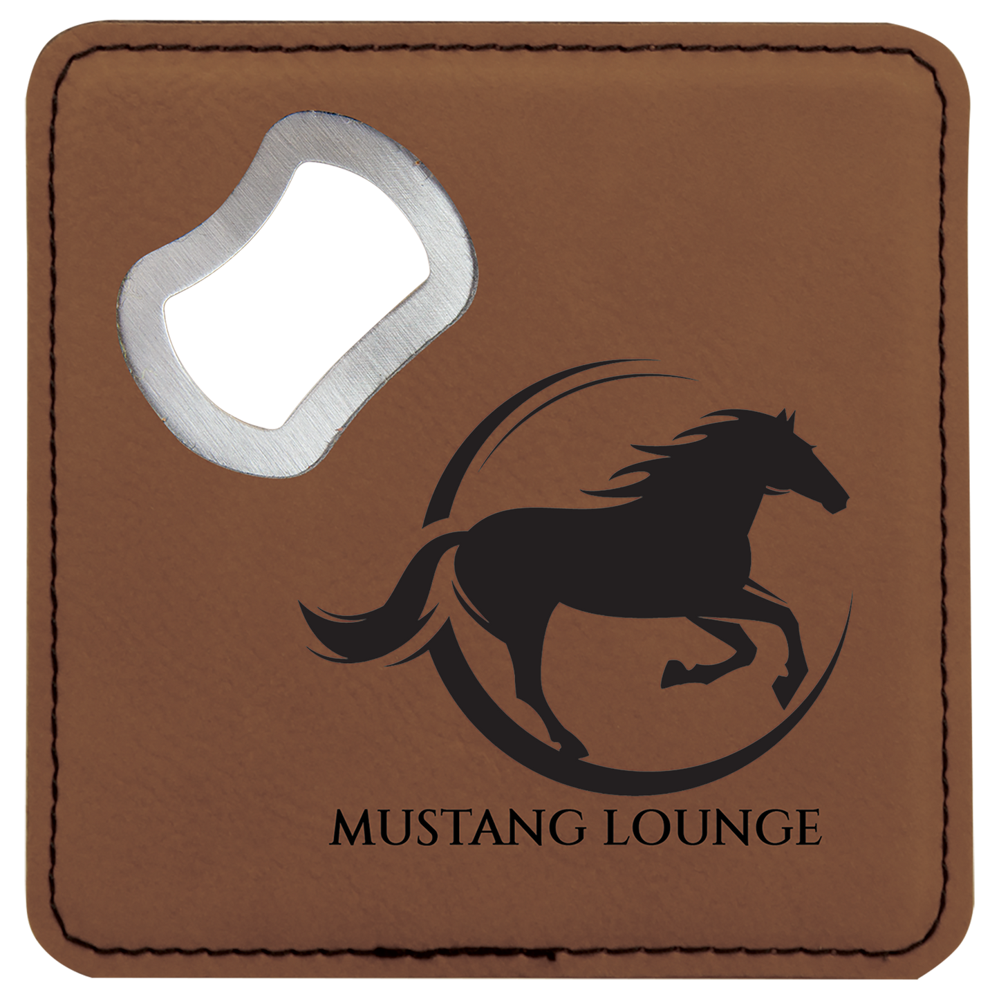 Personalized Coaster with Bottle Opener