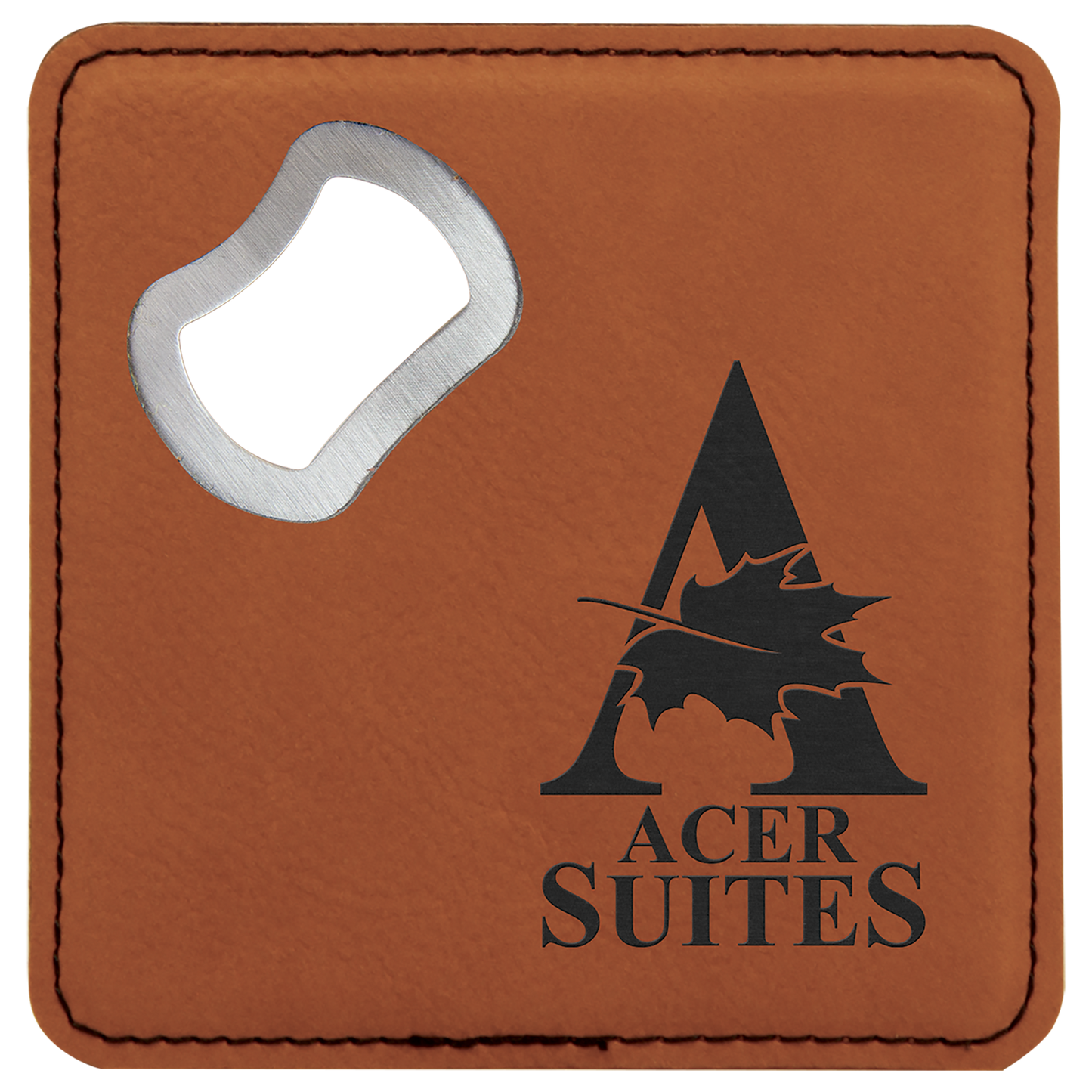 Personalized Coaster with Bottle Opener