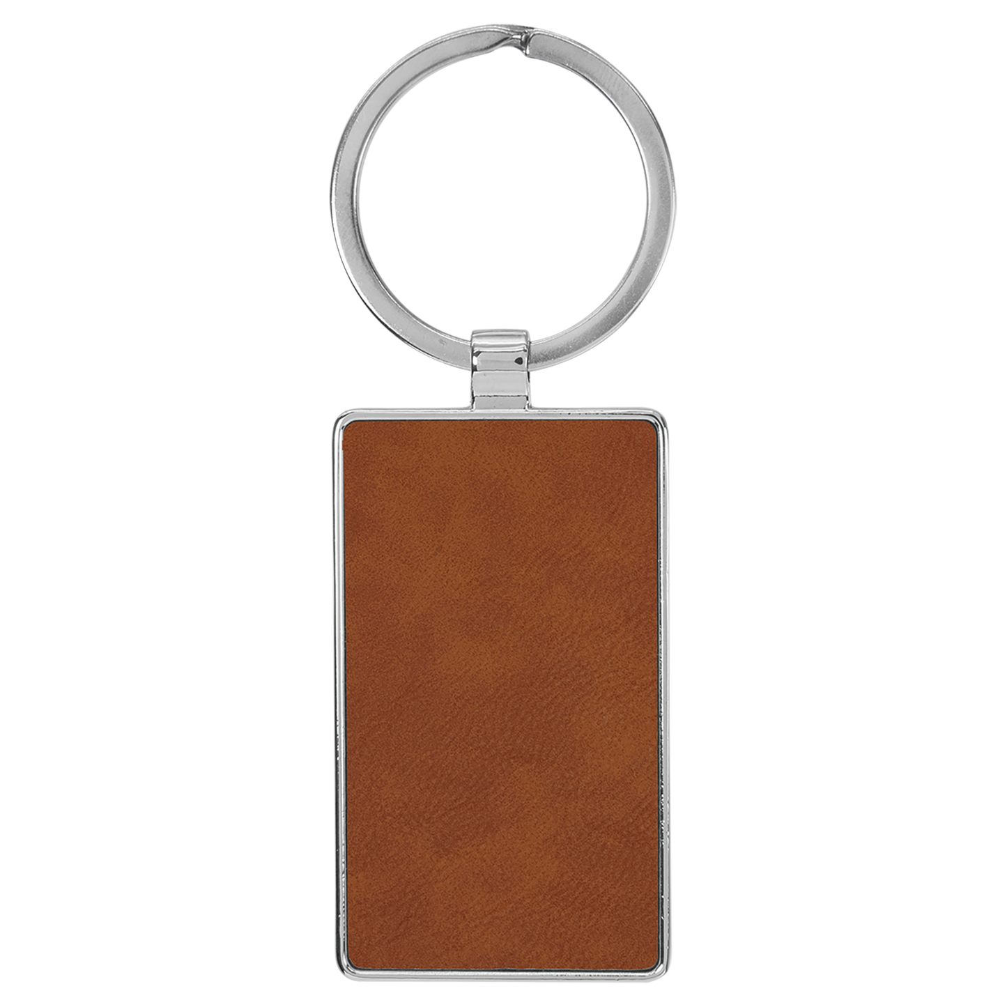 Rectangle Keychain with Metal Edge