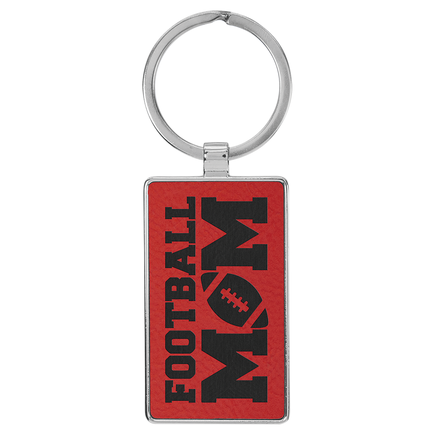Rectangle Keychain with Metal Edge