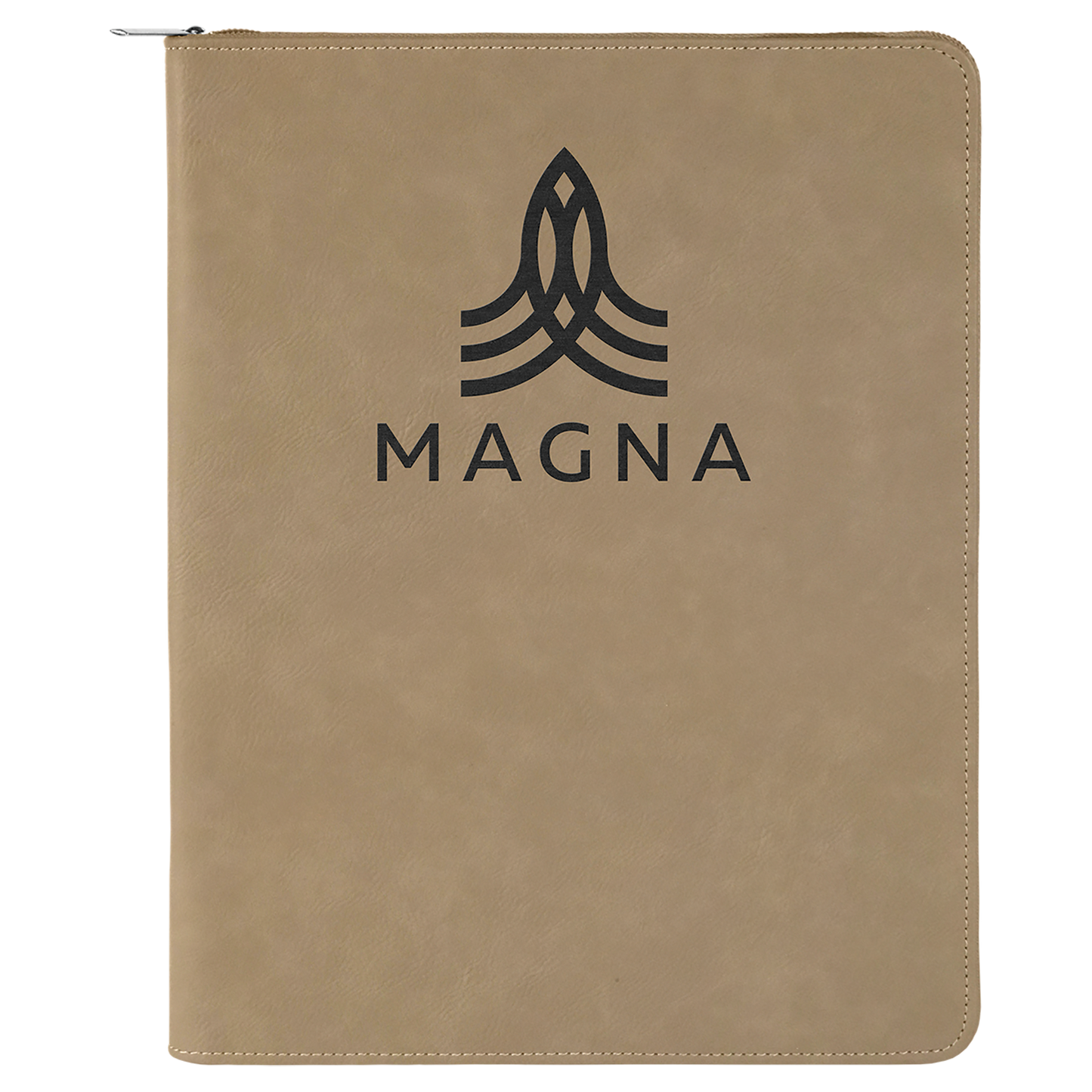 Personalized Zipper Portfolio with Notepad