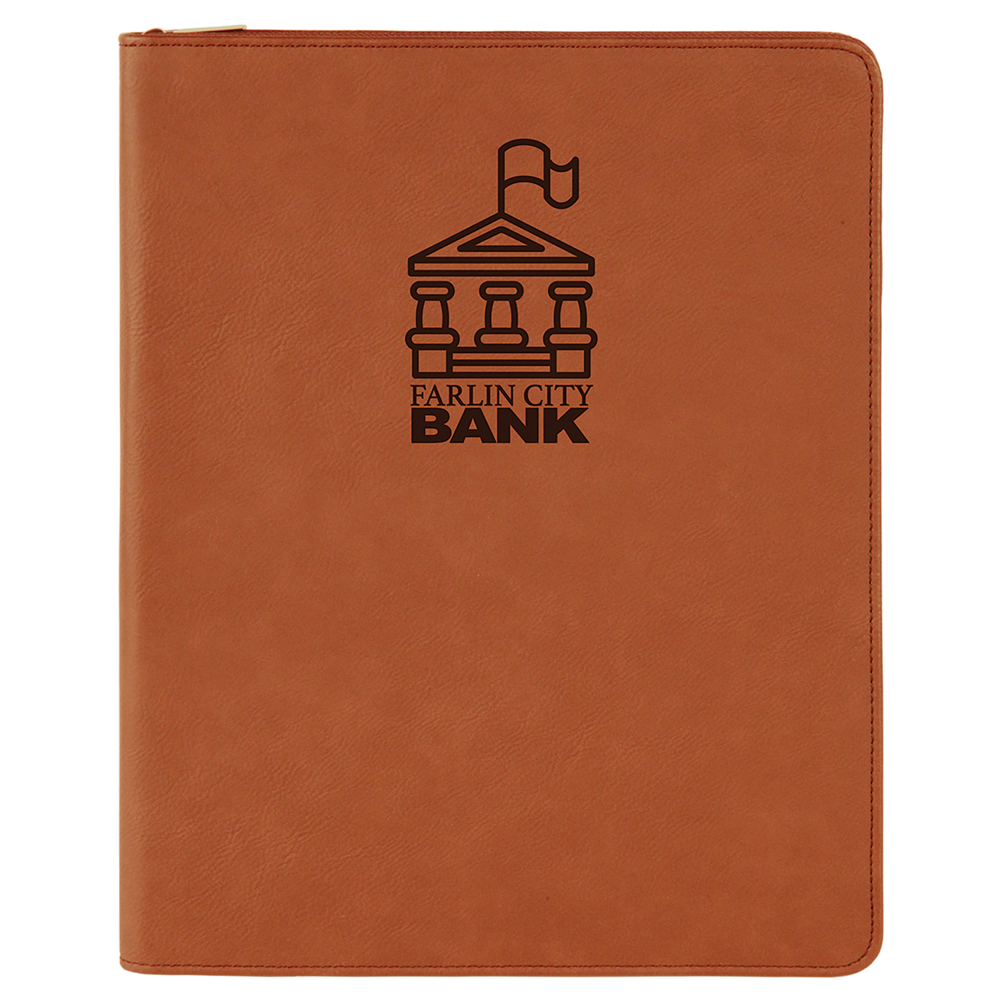 Personalized Zipper Portfolio with Notepad
