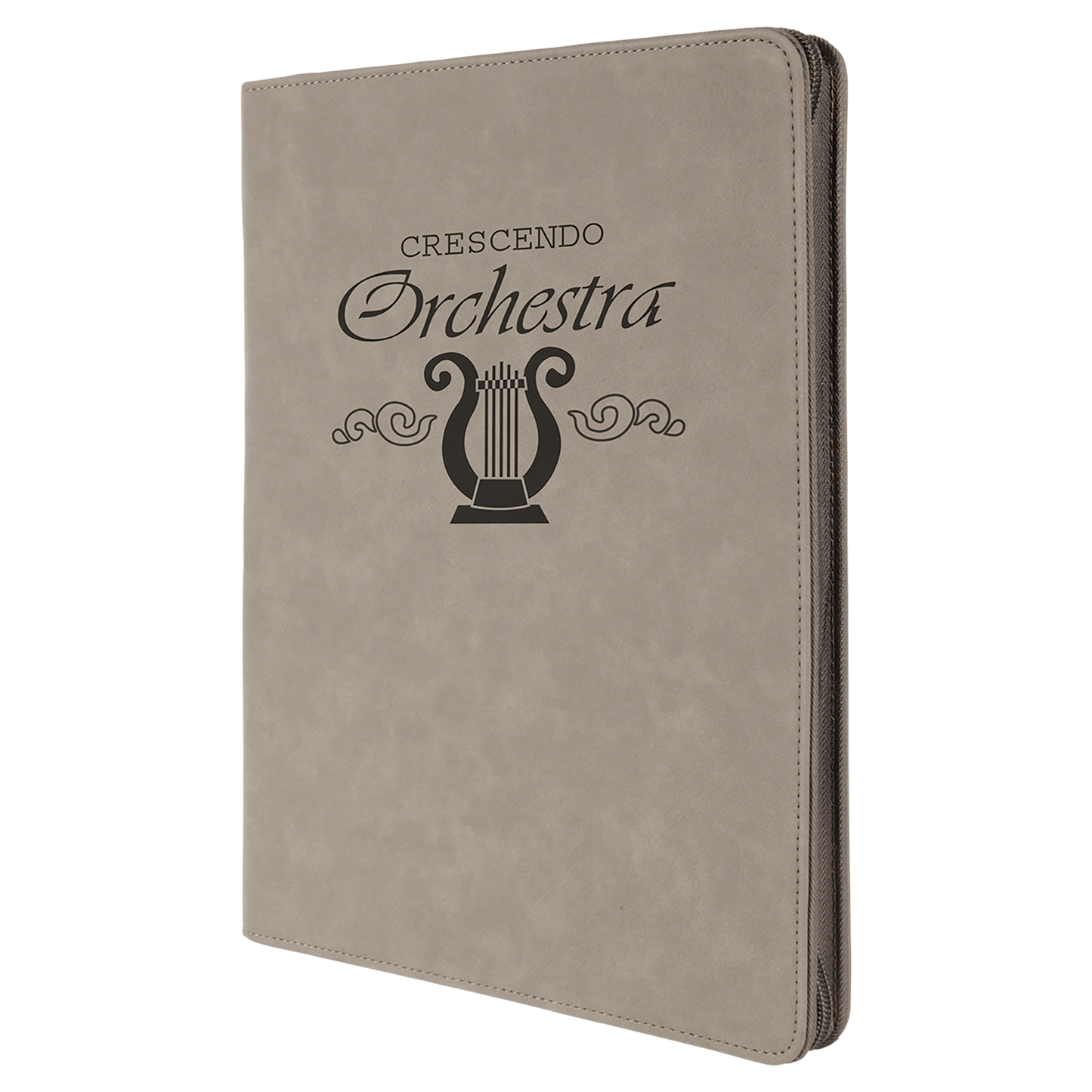Personalized Zipper Portfolio with Notepad