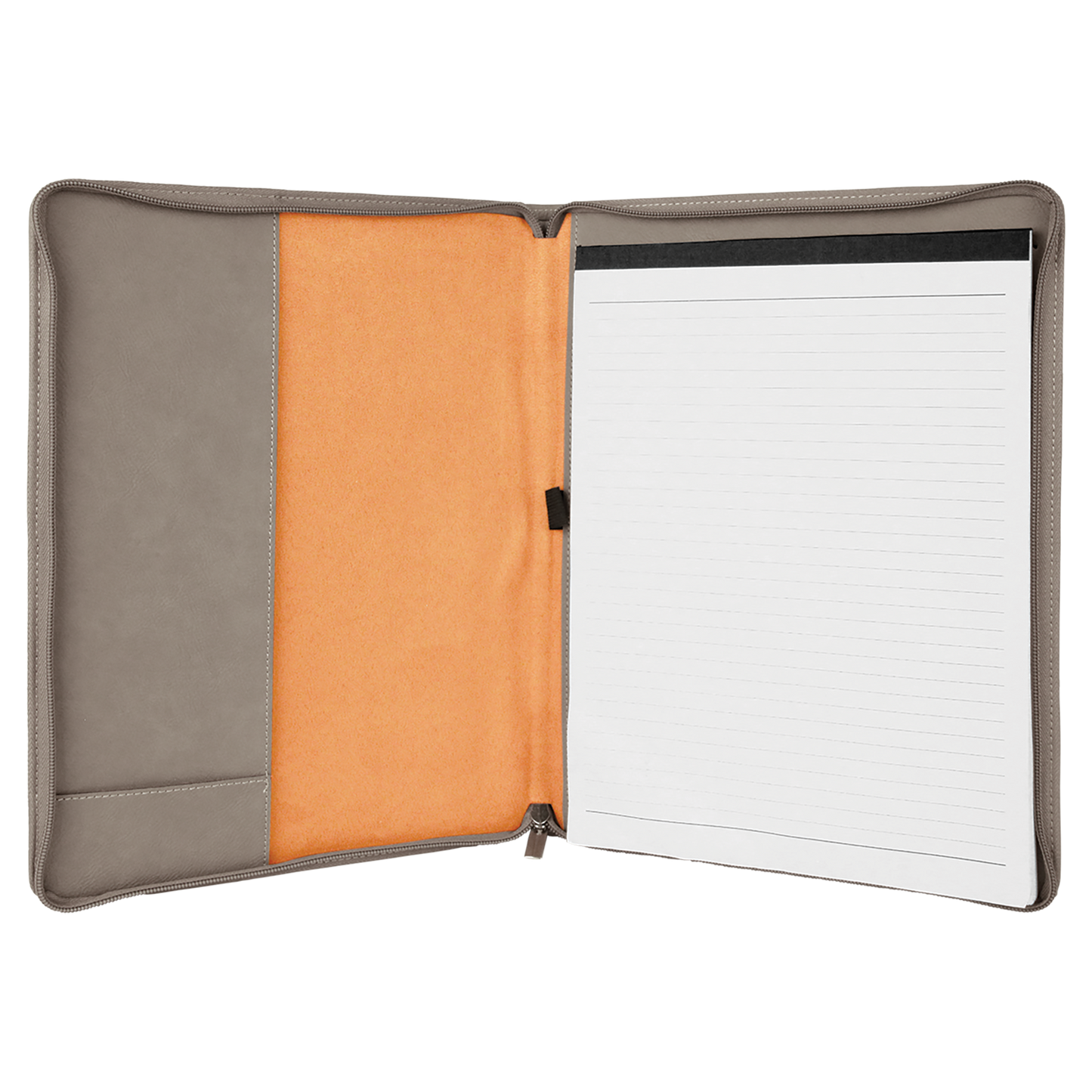 Personalized Zipper Portfolio with Notepad