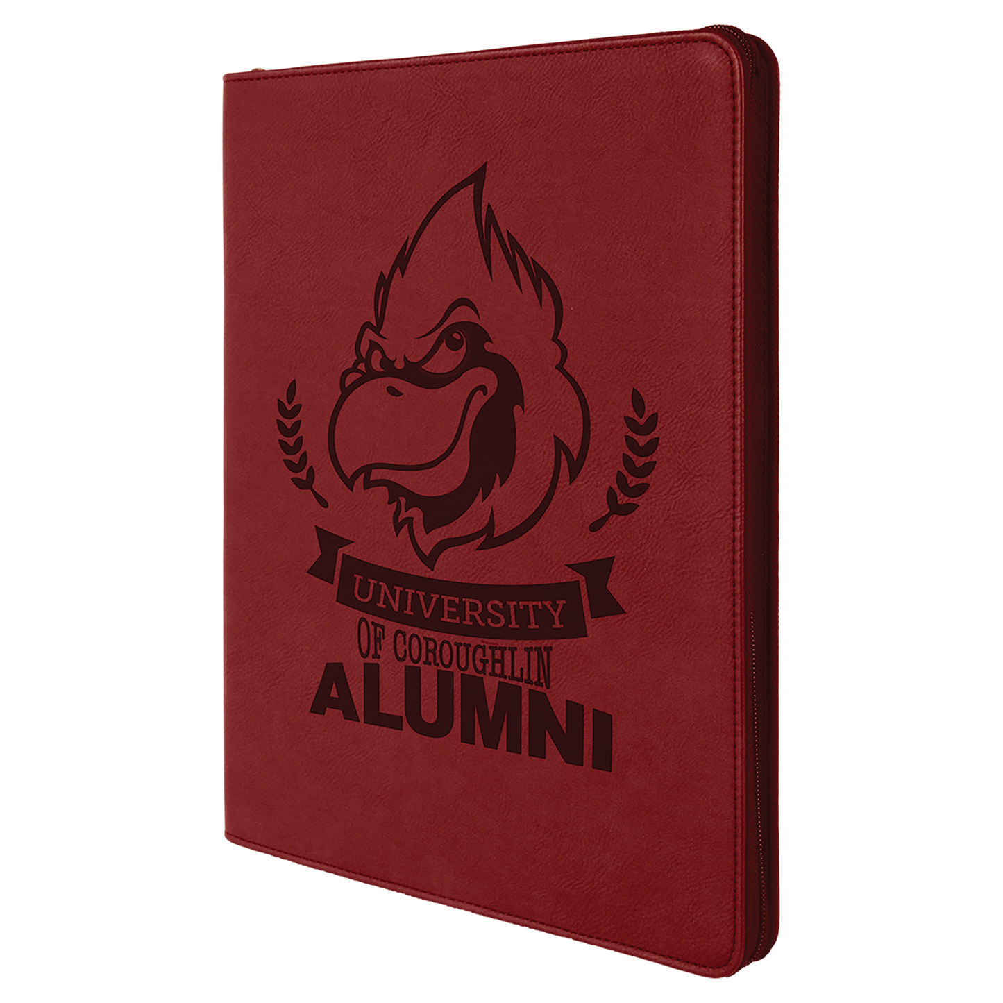Personalized Zipper Portfolio with Notepad