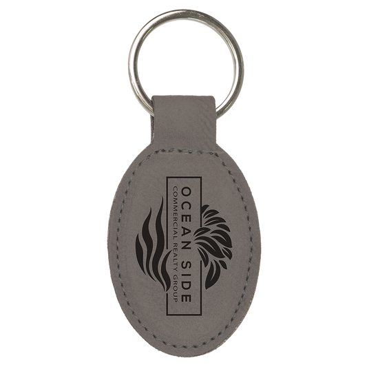 Personalized Oval Keychain