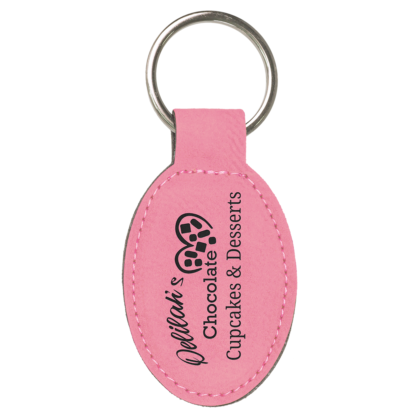 Personalized Oval Keychain