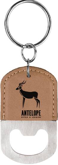 Personalized Oval Keychain with Bottle Opener