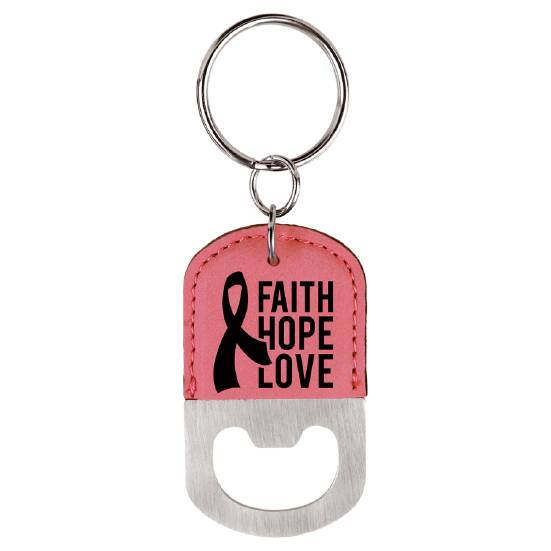 Personalized Oval Keychain with Bottle Opener