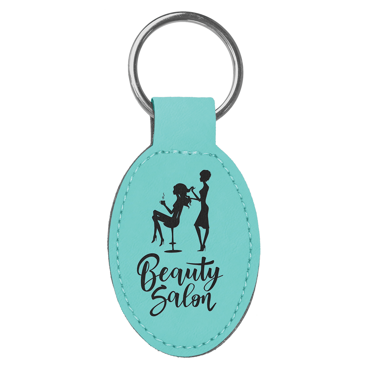 Personalized Oval Keychain
