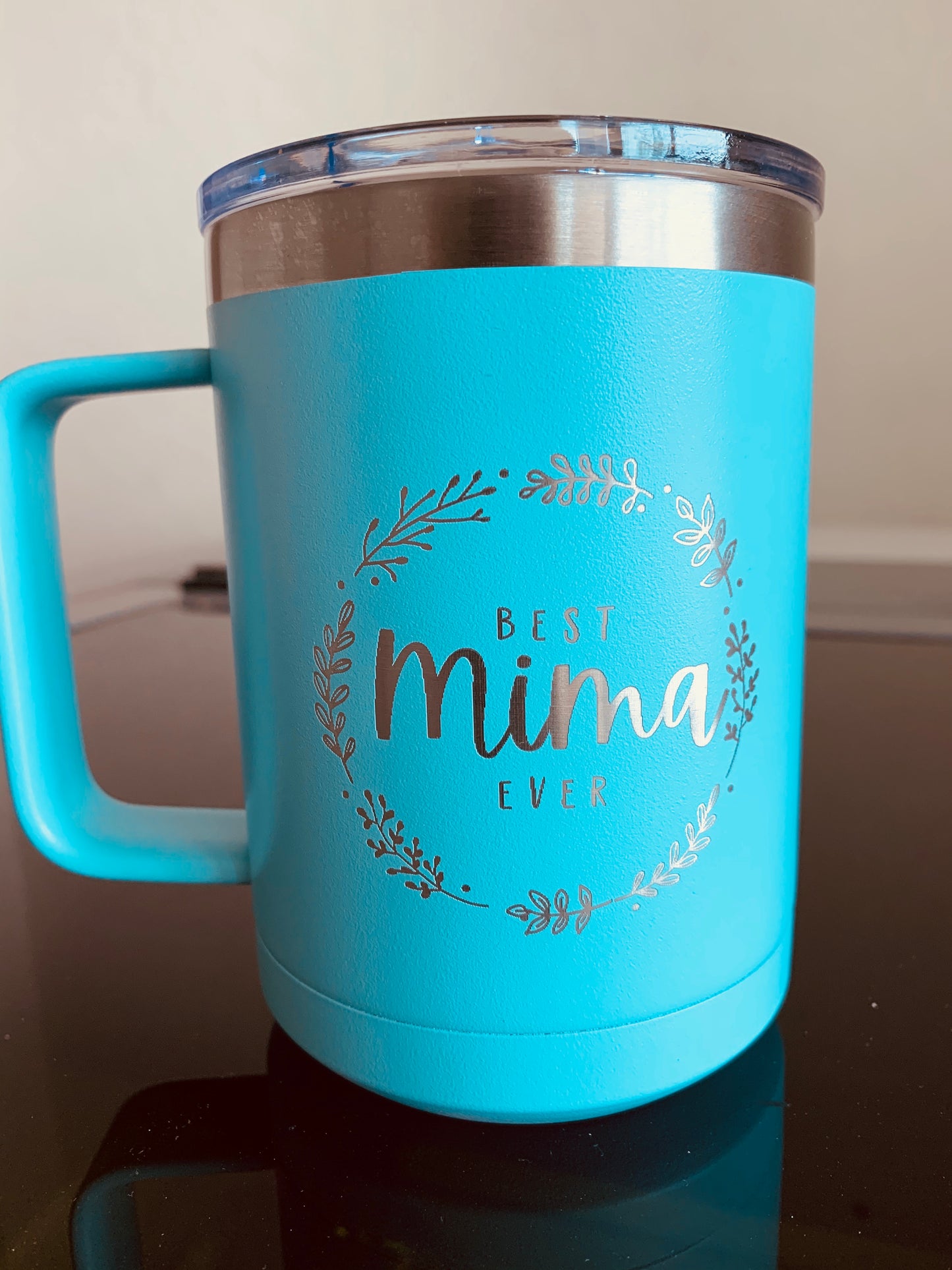 15oz Mug with Slider Lid and Handle