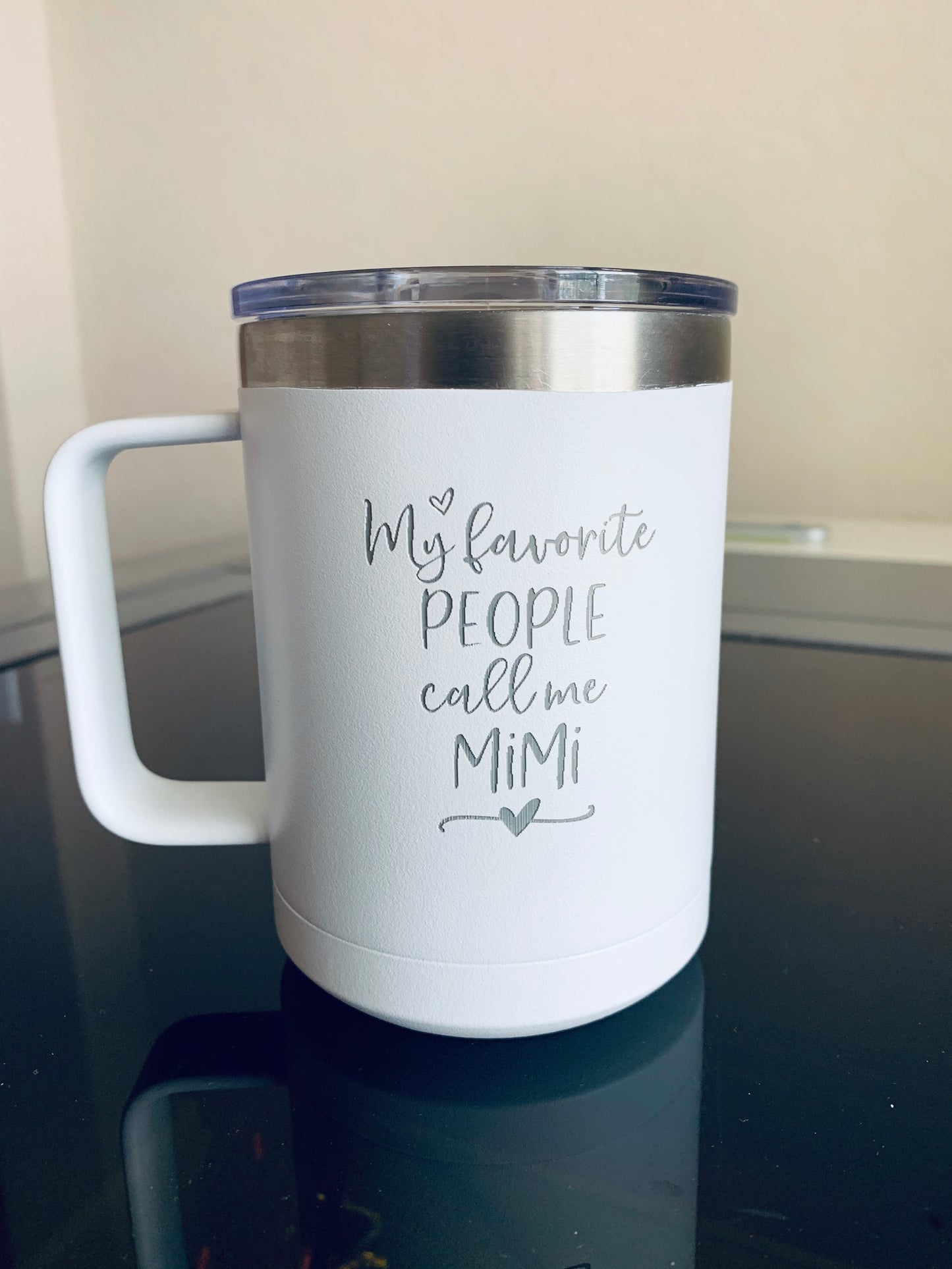 15oz Mug with Slider Lid and Handle