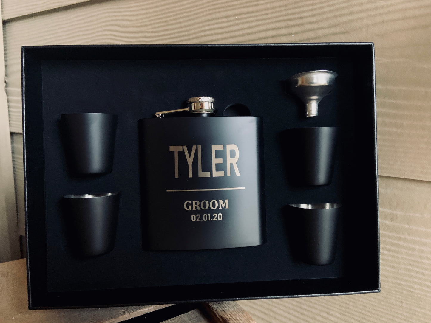 Personalized Flask Gift Set