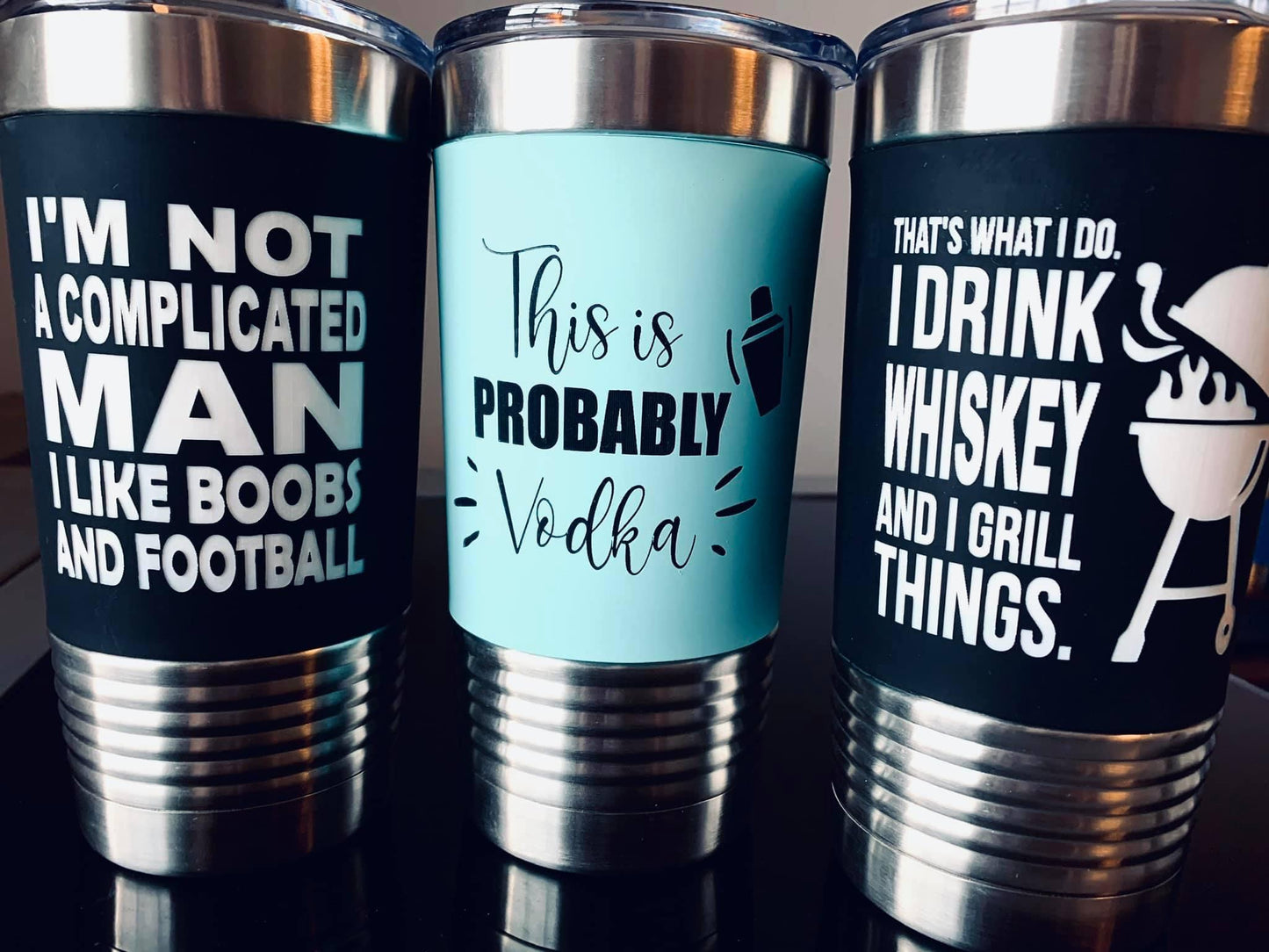 20 oz. Tumbler with Silicone Grip and Clear Lid