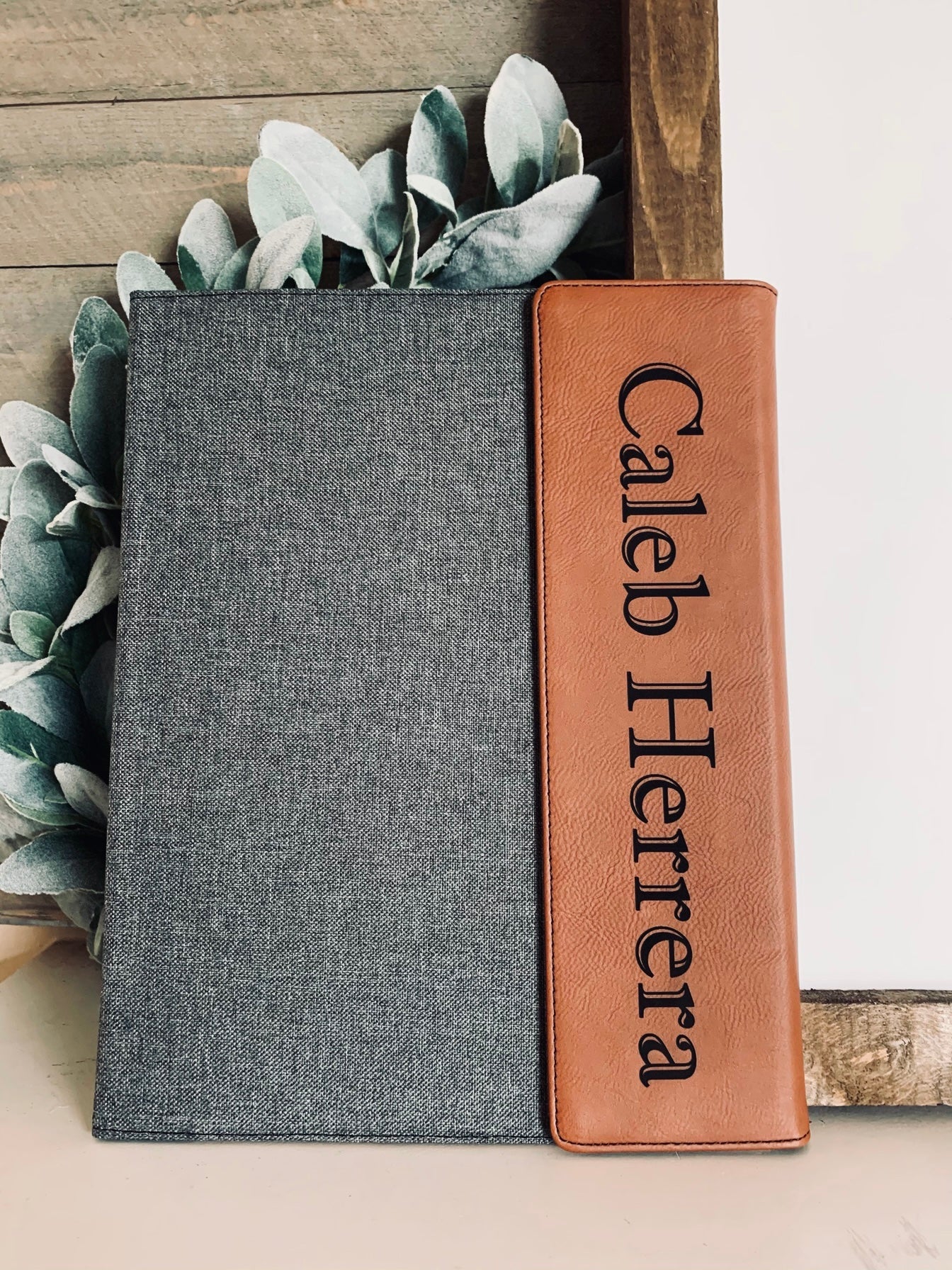 Personalized Canvas Portfolio with Notepad, Small