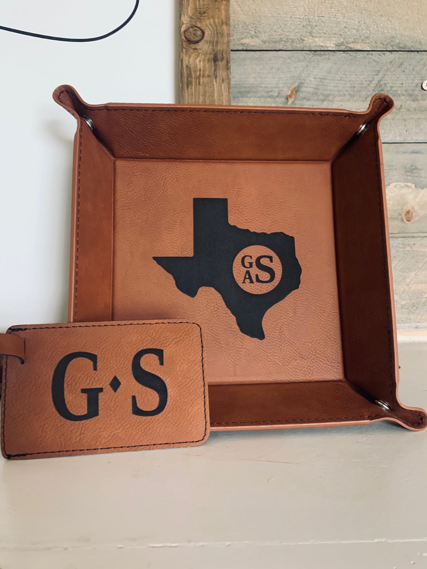 Personalized Valet Tray with Snaps