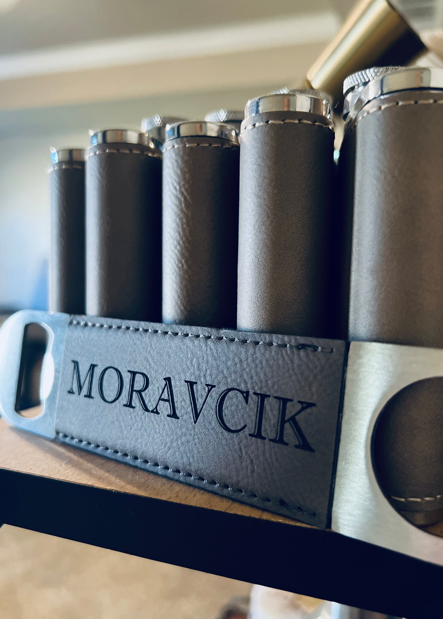 Personalized Leather Bottle Opener