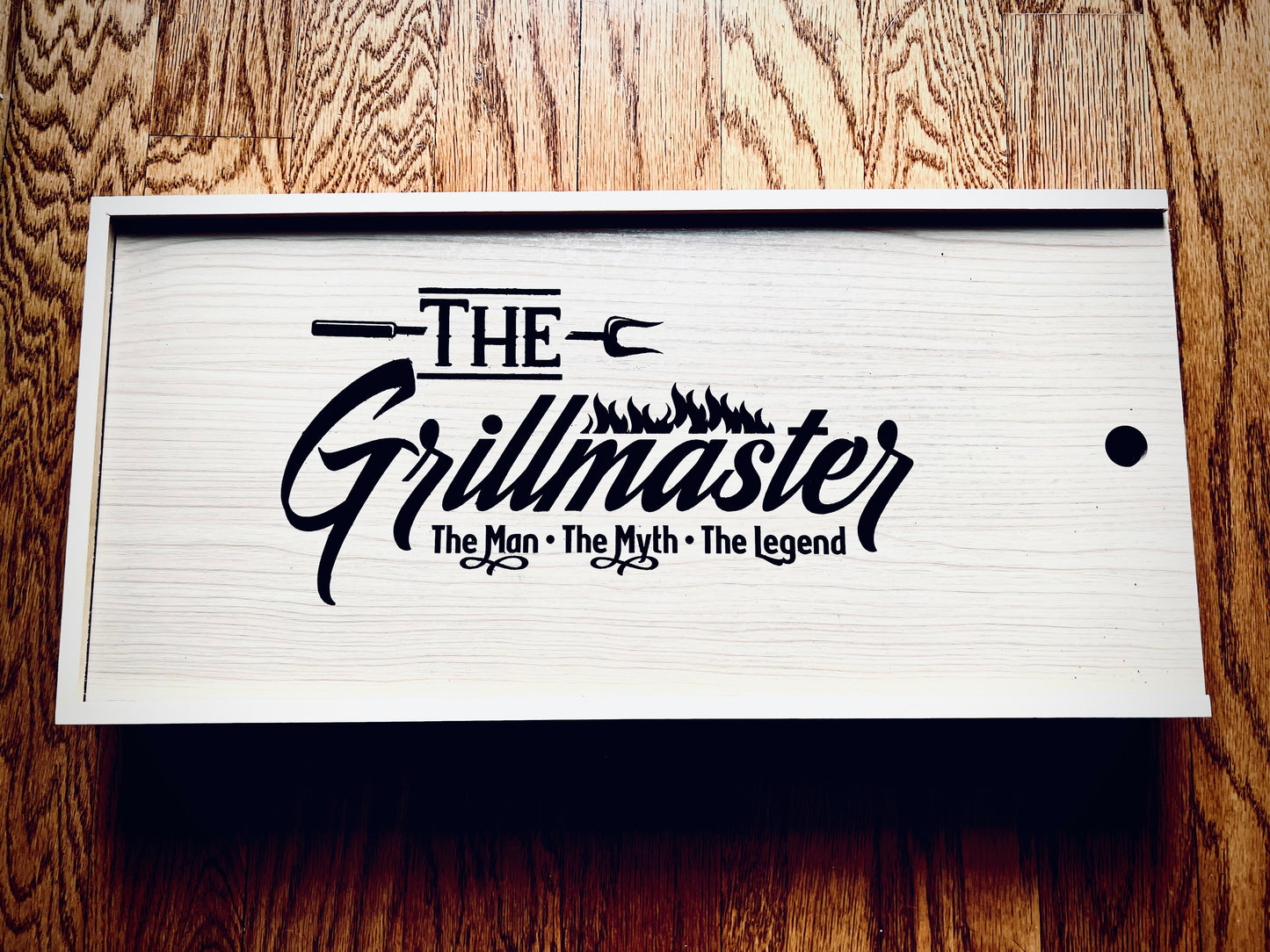 Personalized 3-Piece BBQ Set in Wooden Pine Box