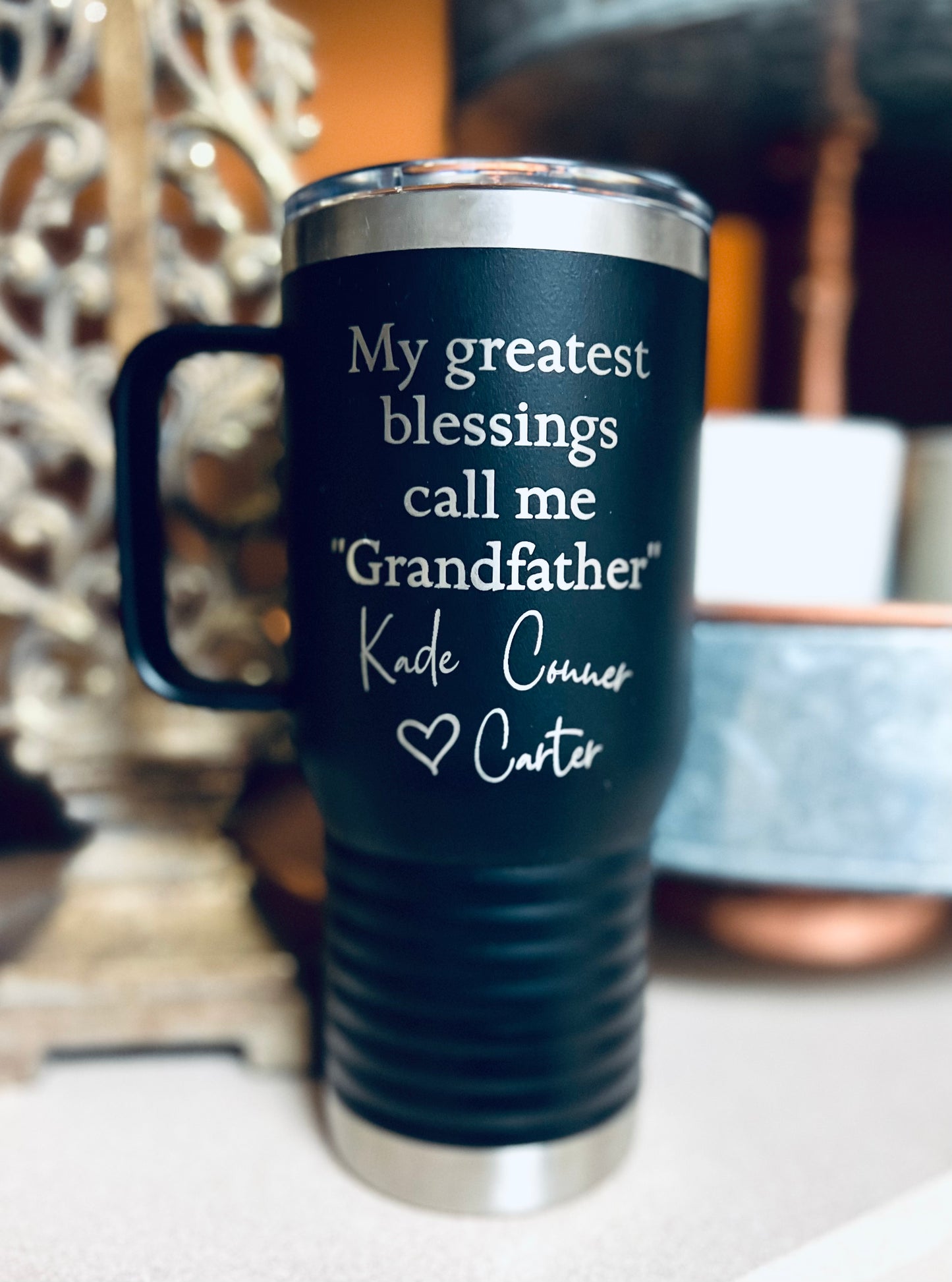 20oz Mug with Slider Lid and Handle