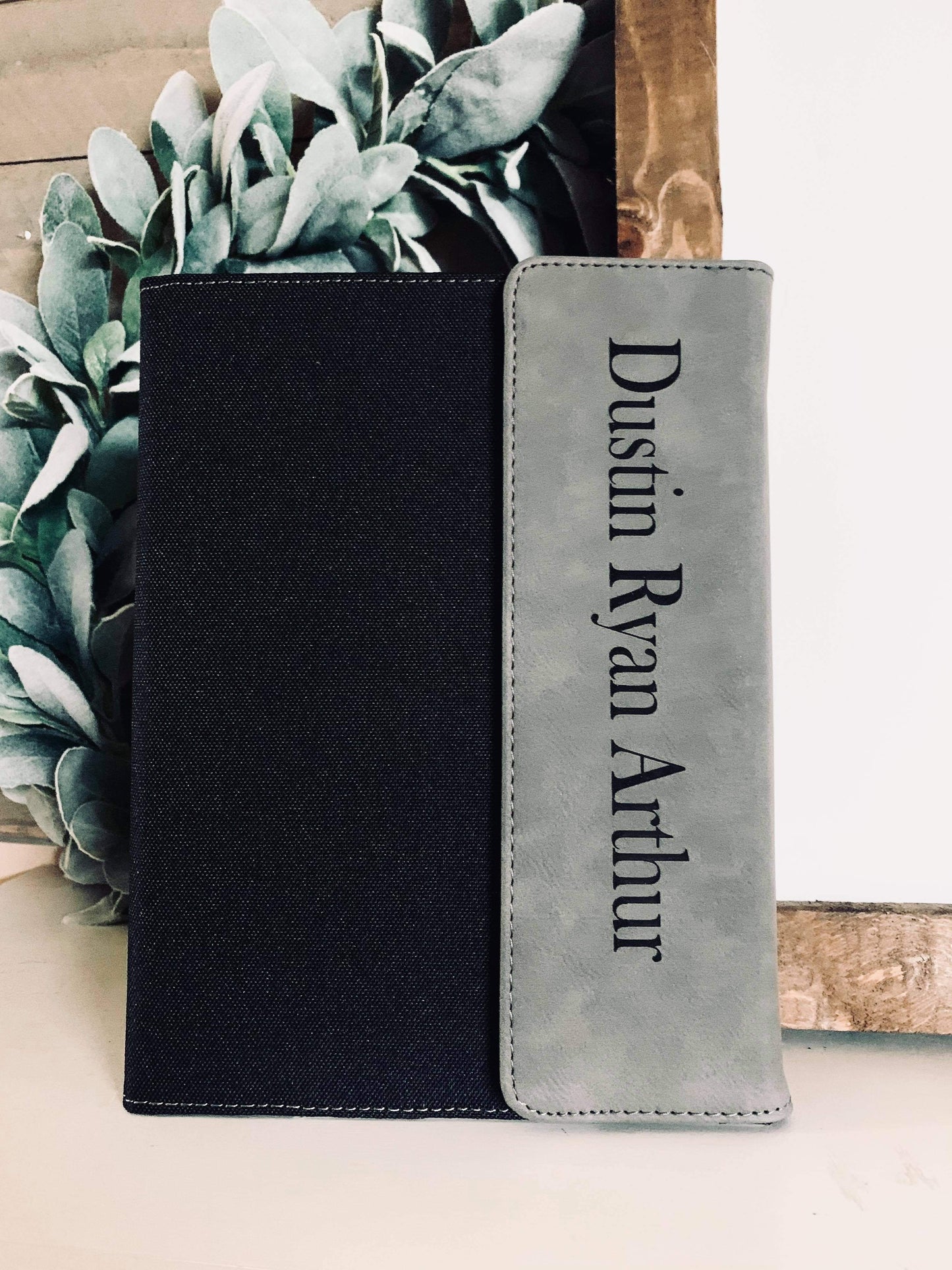 Personalized Canvas Portfolio with Notepad, Large