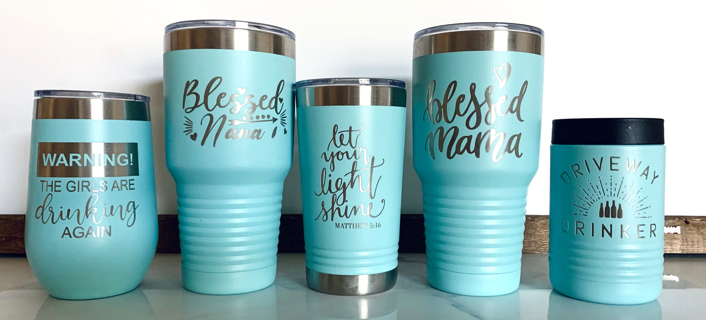 30 oz. Tumbler w/Clear Lid