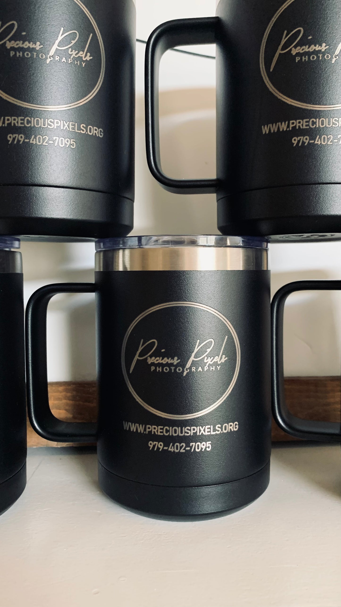 15oz Mug with Slider Lid and Handle
