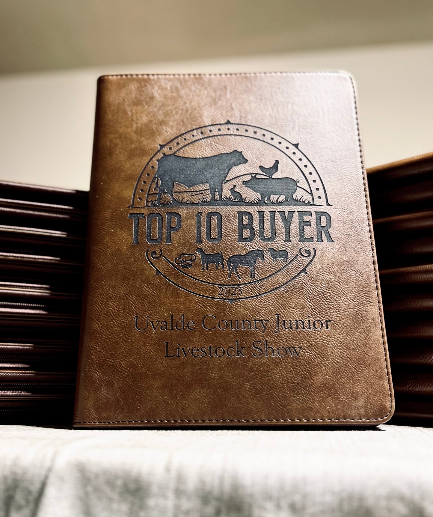 Personalized Zipper Portfolio with Notepad