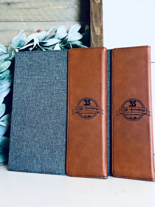 Personalized Canvas Portfolio with Notepad, Small