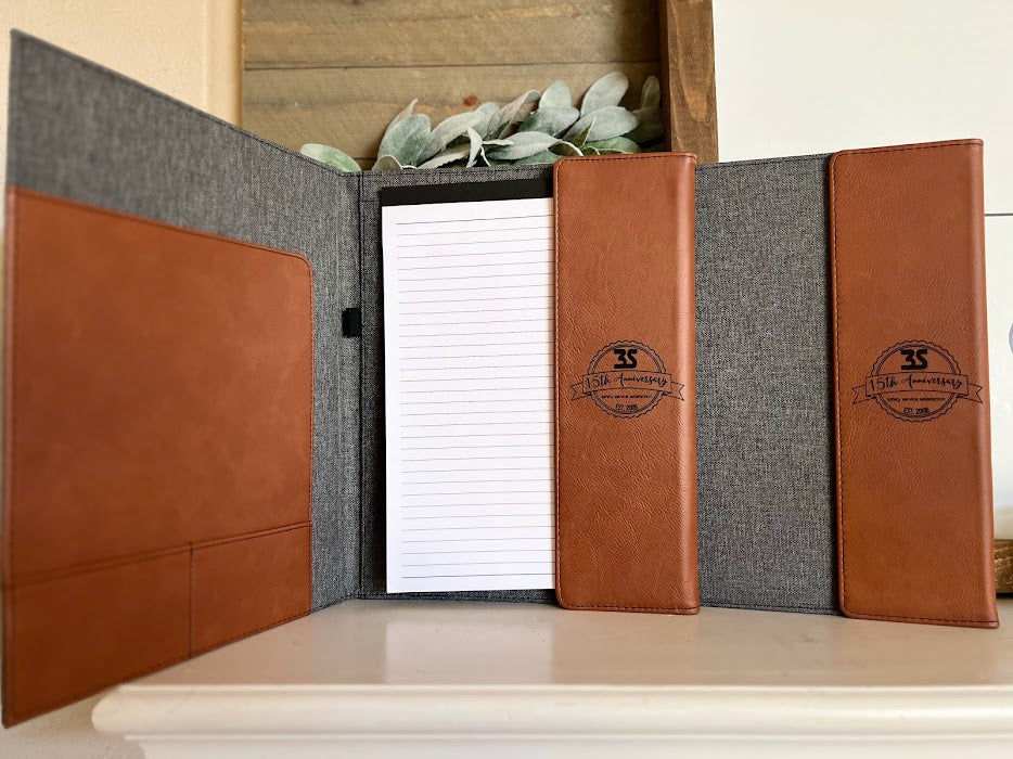 Personalized Canvas Portfolio with Notepad, Small