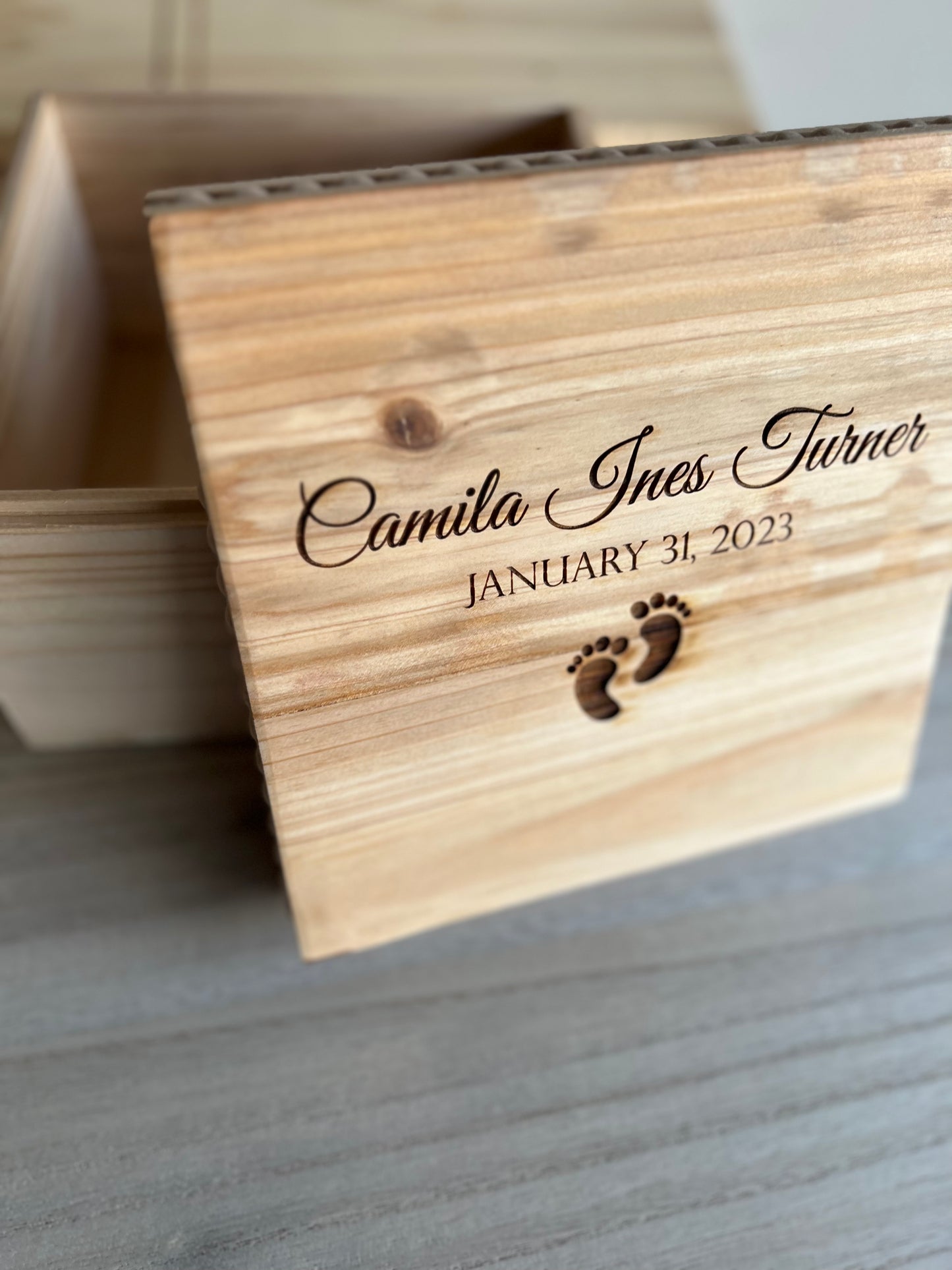 Personalized Baby Keepsake Box